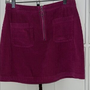 Wild Fable Corduroy Mini Skirt in Vibrant Magenta